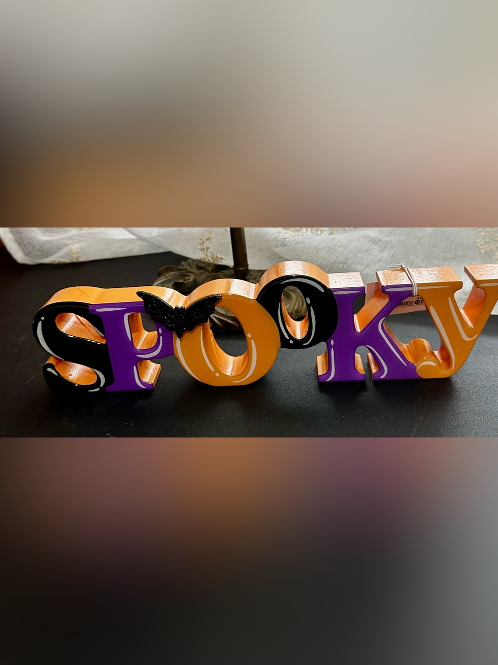 Halloween Spooky with bat table decor